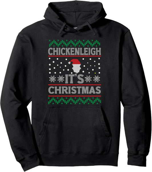 Chickenleigh It's Christmas Funny Xmas Mom Pullover Hoodie