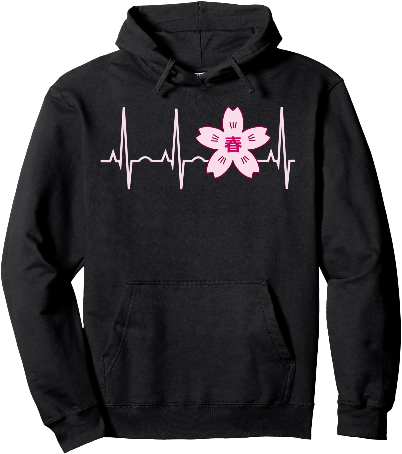 Cherry Blossom Hoodie - Japanese Sakura Blossom Heartbeat