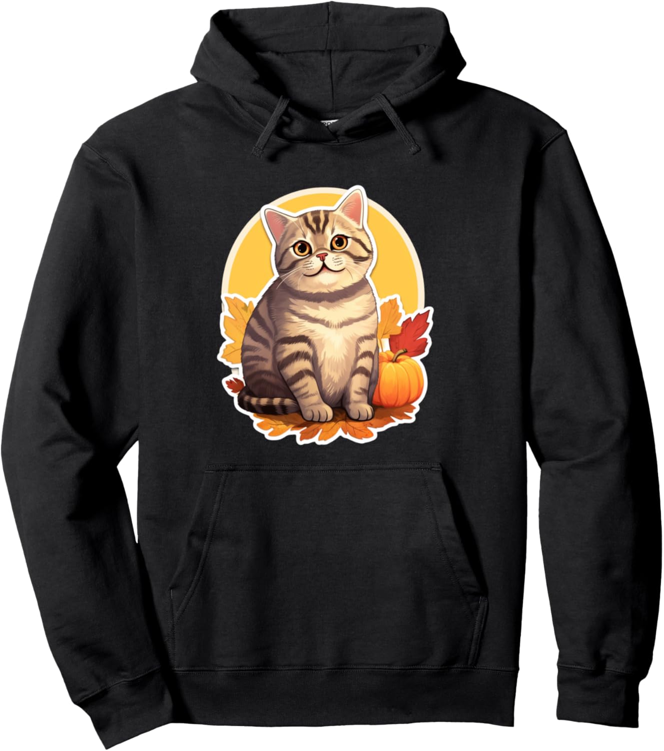 Chonk Kitten Chubby Animal Pet Lover Cute Cat Pullover Hoodie