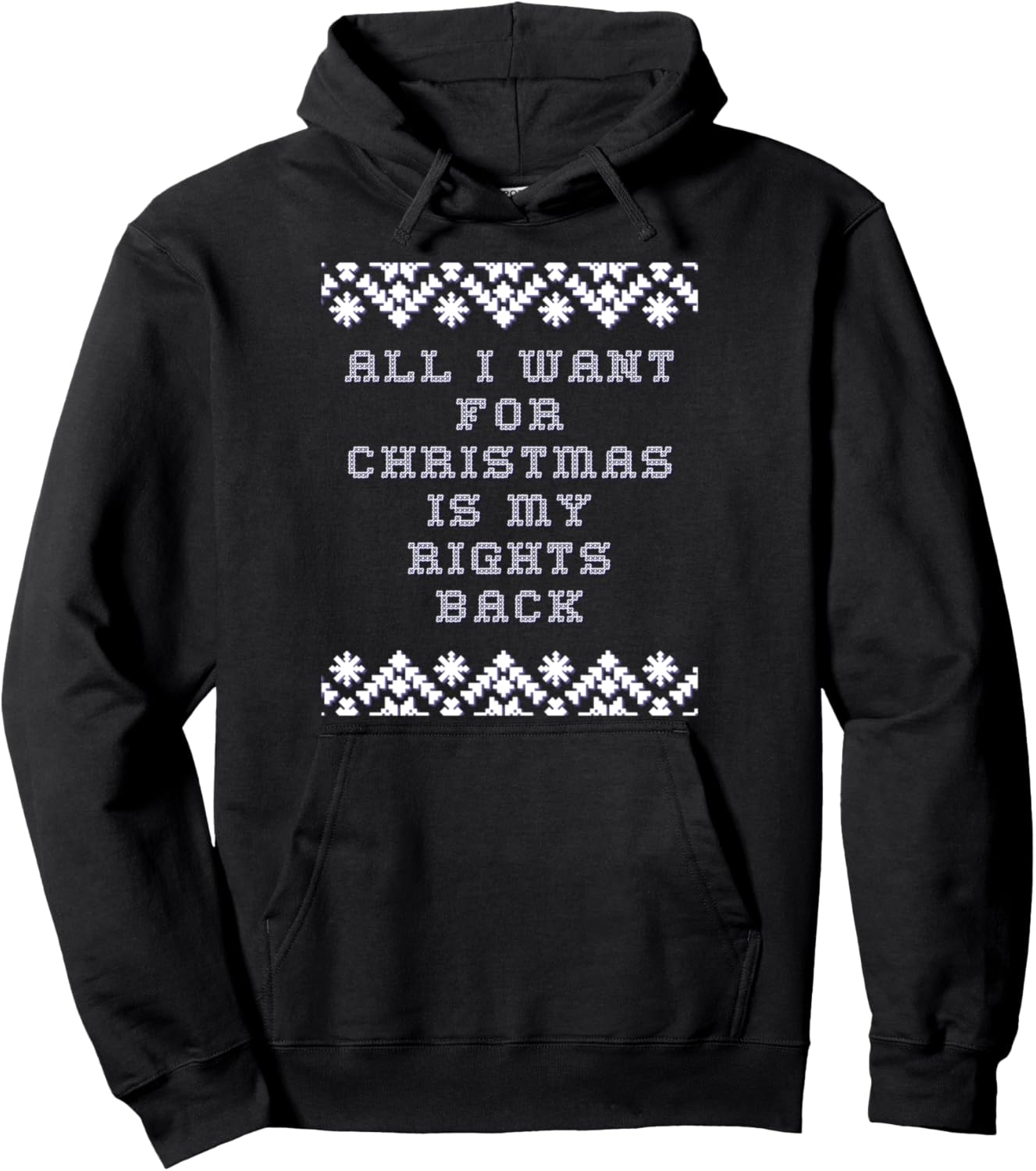 Christmas Political Humor Xmas Saying Pro Trump Anti Biden Pullover Hoodie