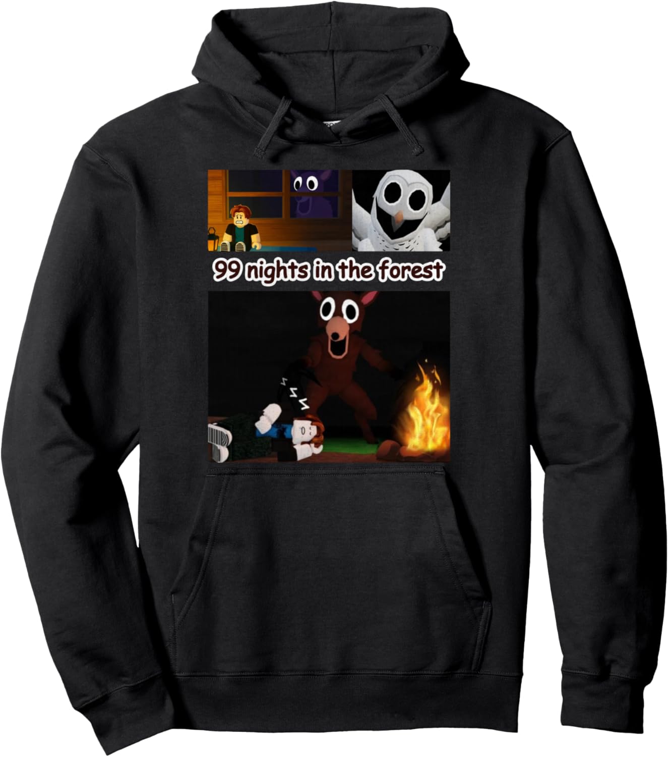 99 Nights Halloween in The Forest Kids Boys Girls Funny Pullover Hoodie