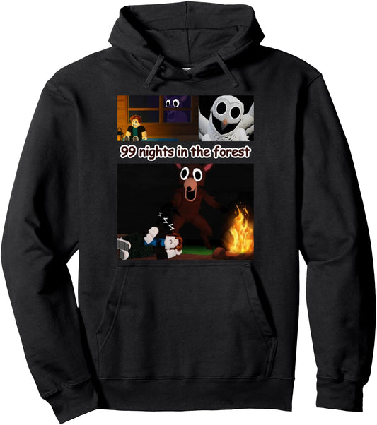 99 Nights Halloween in The Forest Boys Girls Funny Pullover Hoodie