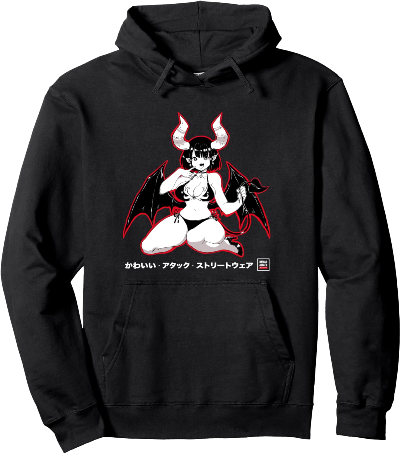 Yandere Succubus Kawaii Japanese Anime Pullover Hoodie