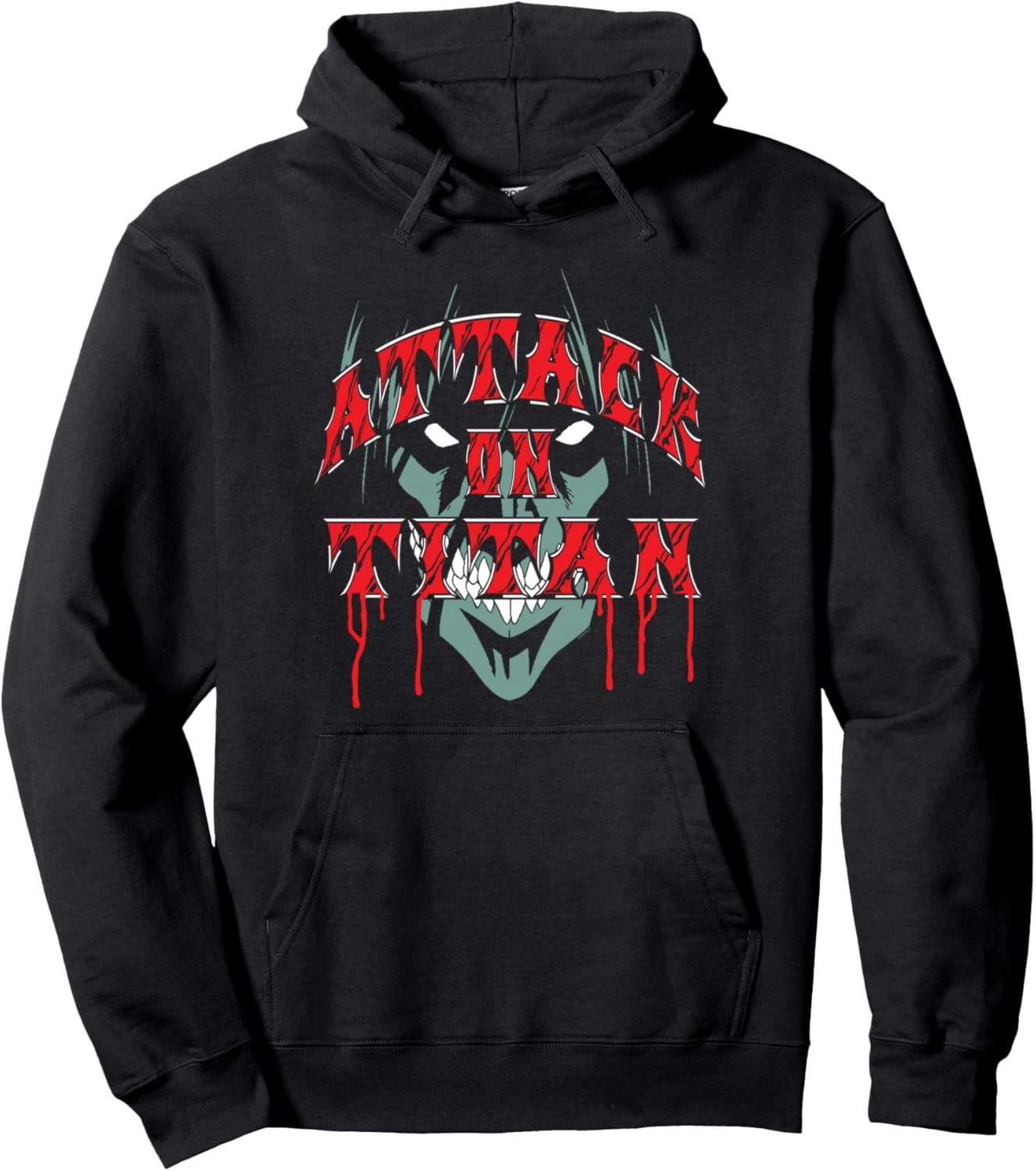 Attack on Titan Season 4 Eren with Bloody Logo AOT Anime Pullover Hoodie