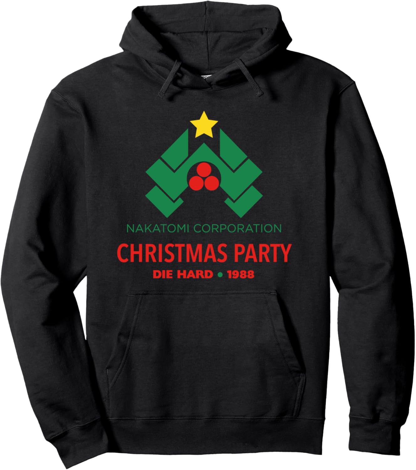 20th Century Fox Die Hard Nakatomi Corporation Christmas Party 1988 Unisex-Adults Black Small Classic Hoodie