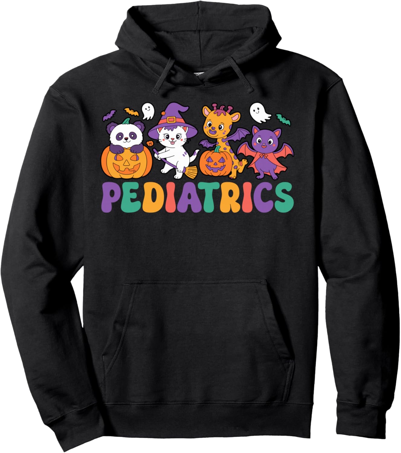 PEDS Nursing Spooky Pediatric Nurse Halloween Costume Pullover Hoodie