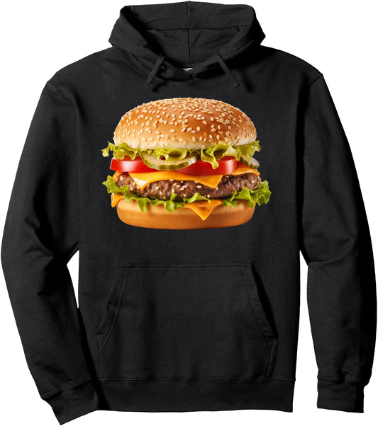 Cheeseburger Hamburger Burger Funny Food Halloween Costume Pullover Hoodie
