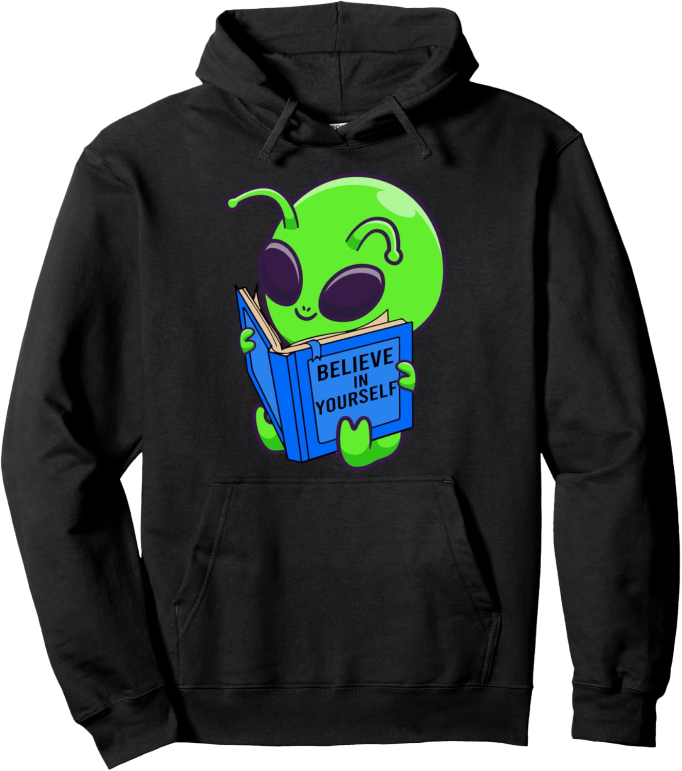 Alien Ufo Space Aliens Believe in Yourself Gifts Men, Women Pullover Hoodie