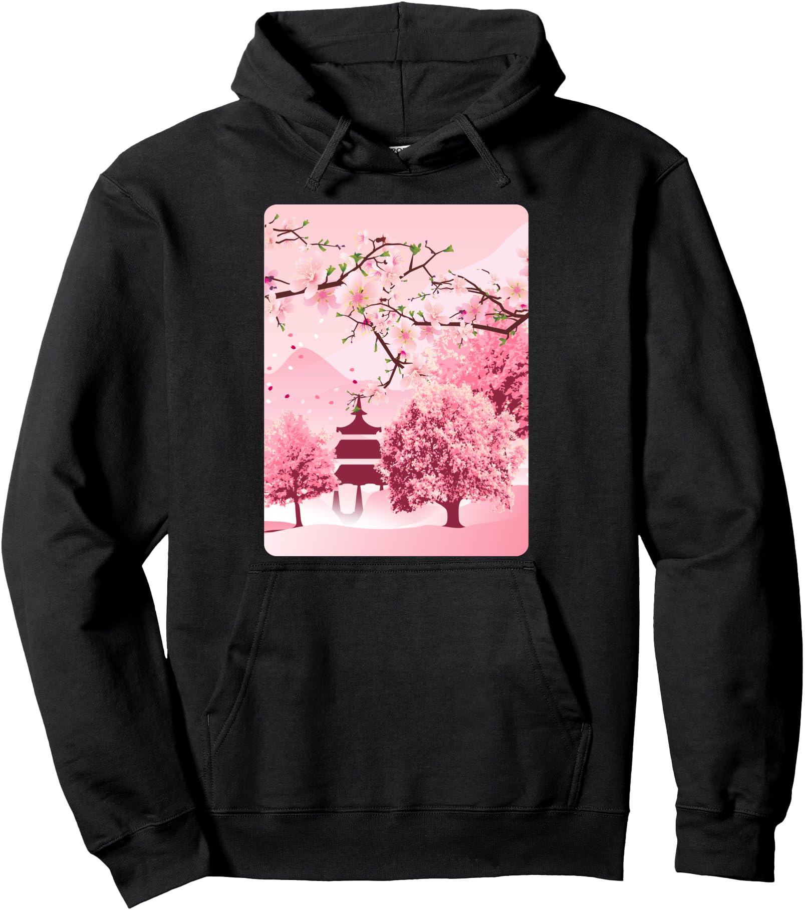 Japanese Cherry Blossom Japanese Art Pullover Hoodie