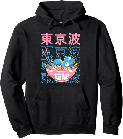 Kawaii Ramen Noodles Tech Japanese Food Girls Teen Anime Pullover Hoodie