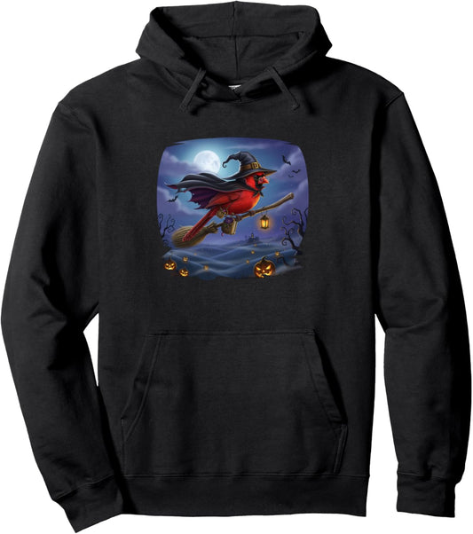 Cardinal Halloween Bird Pullover Hoodie