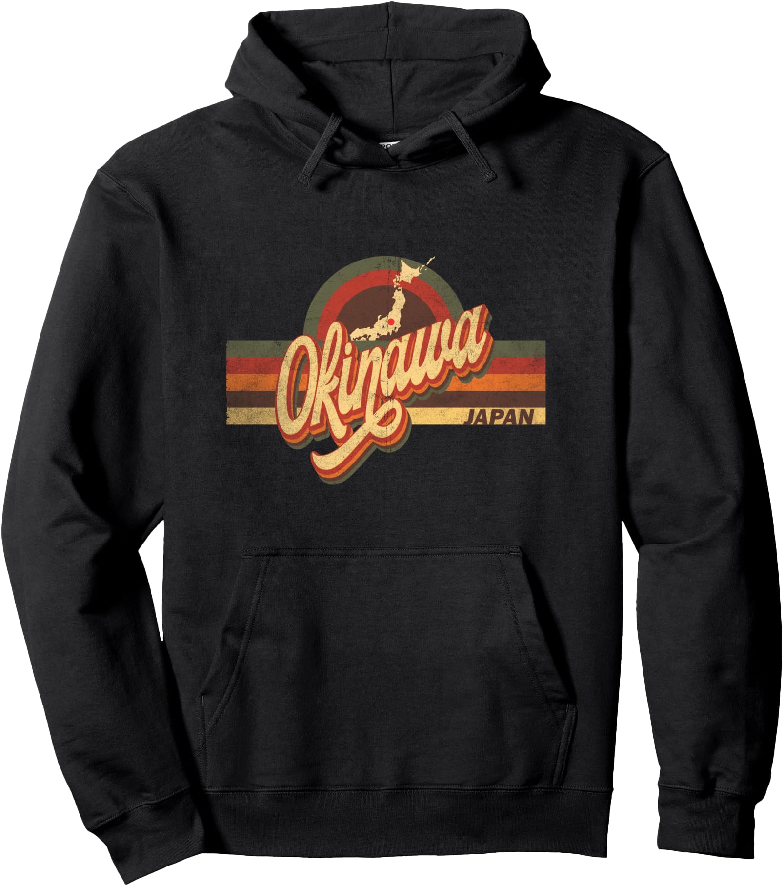 Okinawa Retro Vintage Kanigawa Japan Japanese Gift Pullover Hoodie