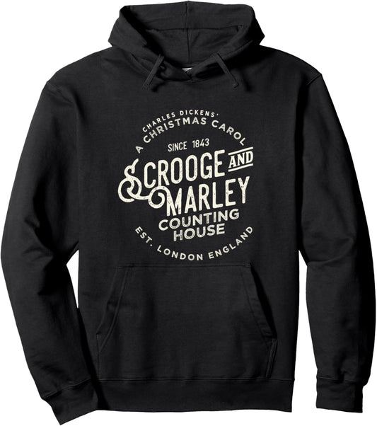 Christmas Carol, Scrooge &amp; Marley, Holiday Design, Tradition Pullover Hoodie