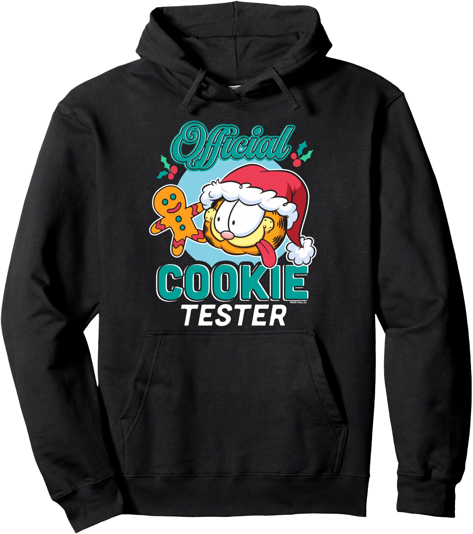 Garfield Official Cookie Tester Funny Christmas Cartoon Pullover Hoodie