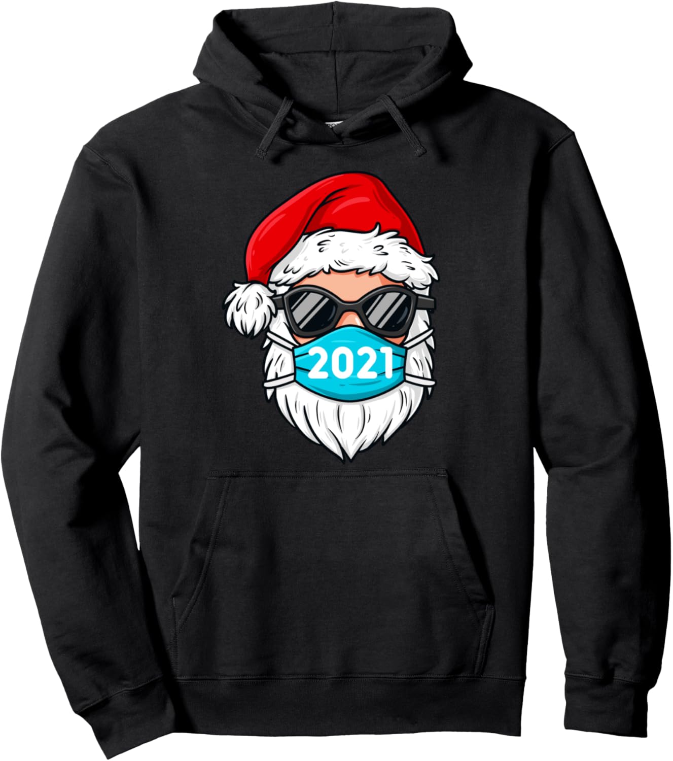 Christmas Santa Claus 2021 Funny Boys Kids Family Xmas Pullover Hoodie