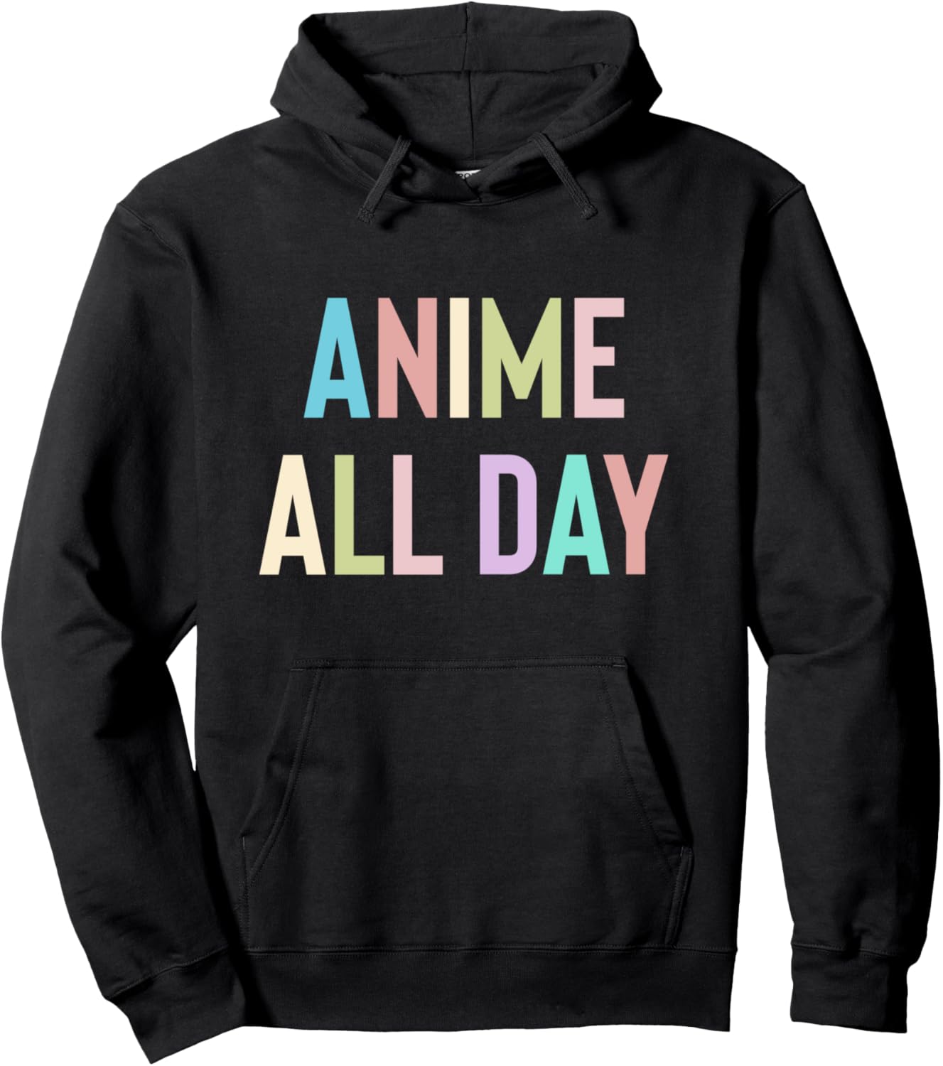 Anime All Day, Anime Hoodie for Teen Girls and Women Pullover Hoodie