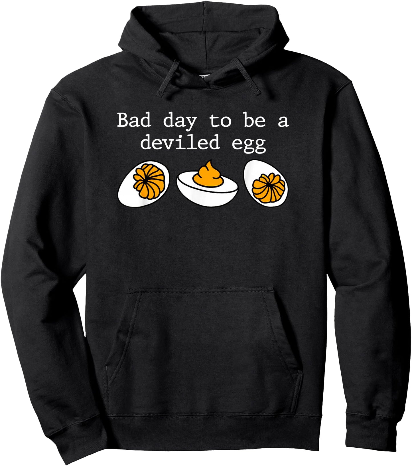 Funny Retro Thanksgiving Bad Day To Be A Deviled Egg Pullover Hoodie