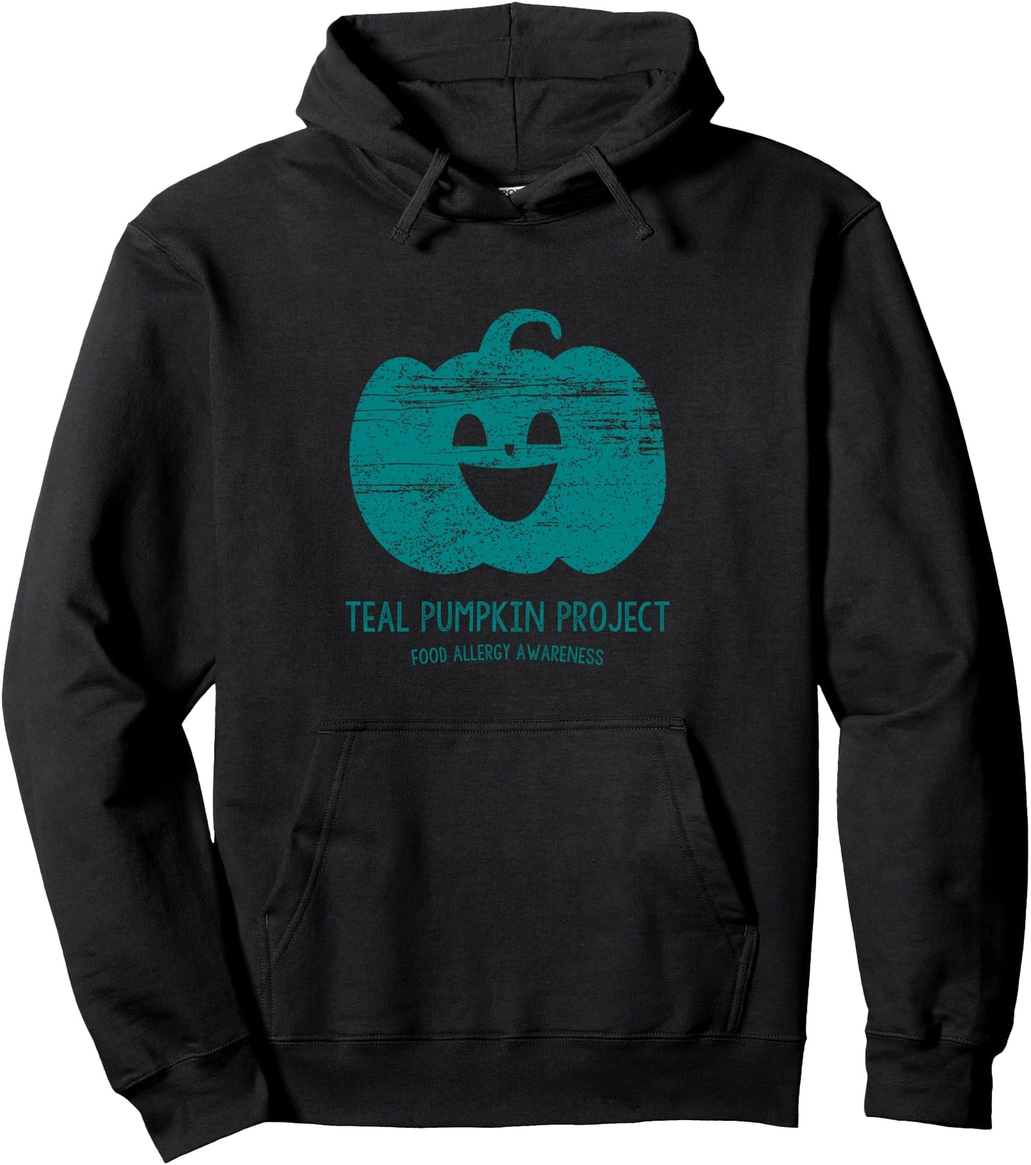 Teal Pumpkin Food Allergy Awareness Halloween Parent Project Pullover Hoodie