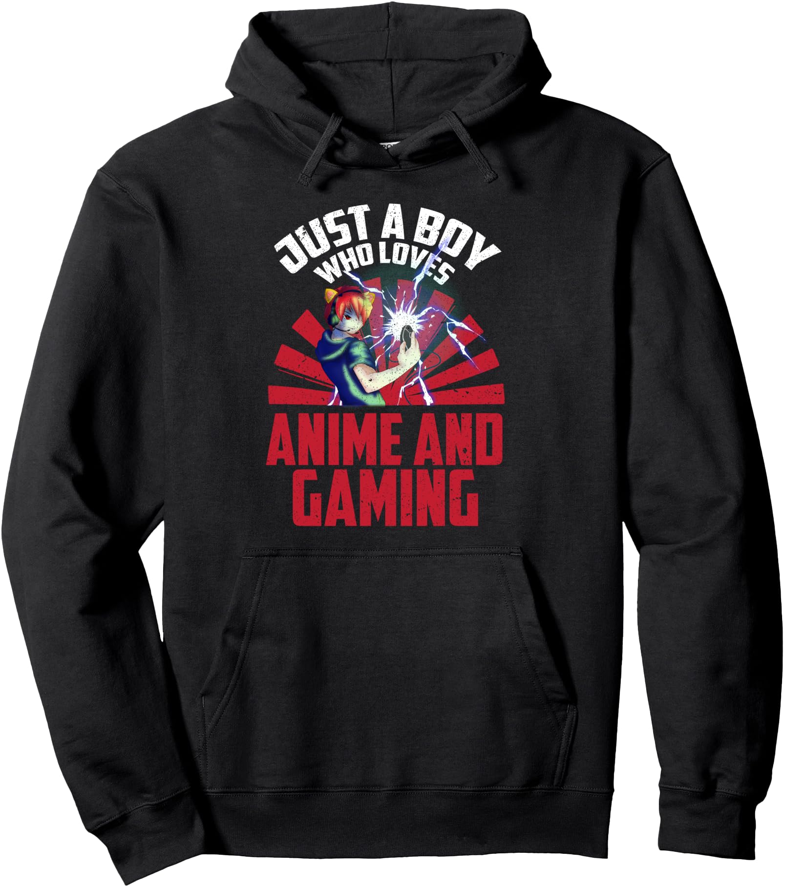 Gamer Boys Anime Lover Kawaii Gaming Japanese Anime Pullover Hoodie