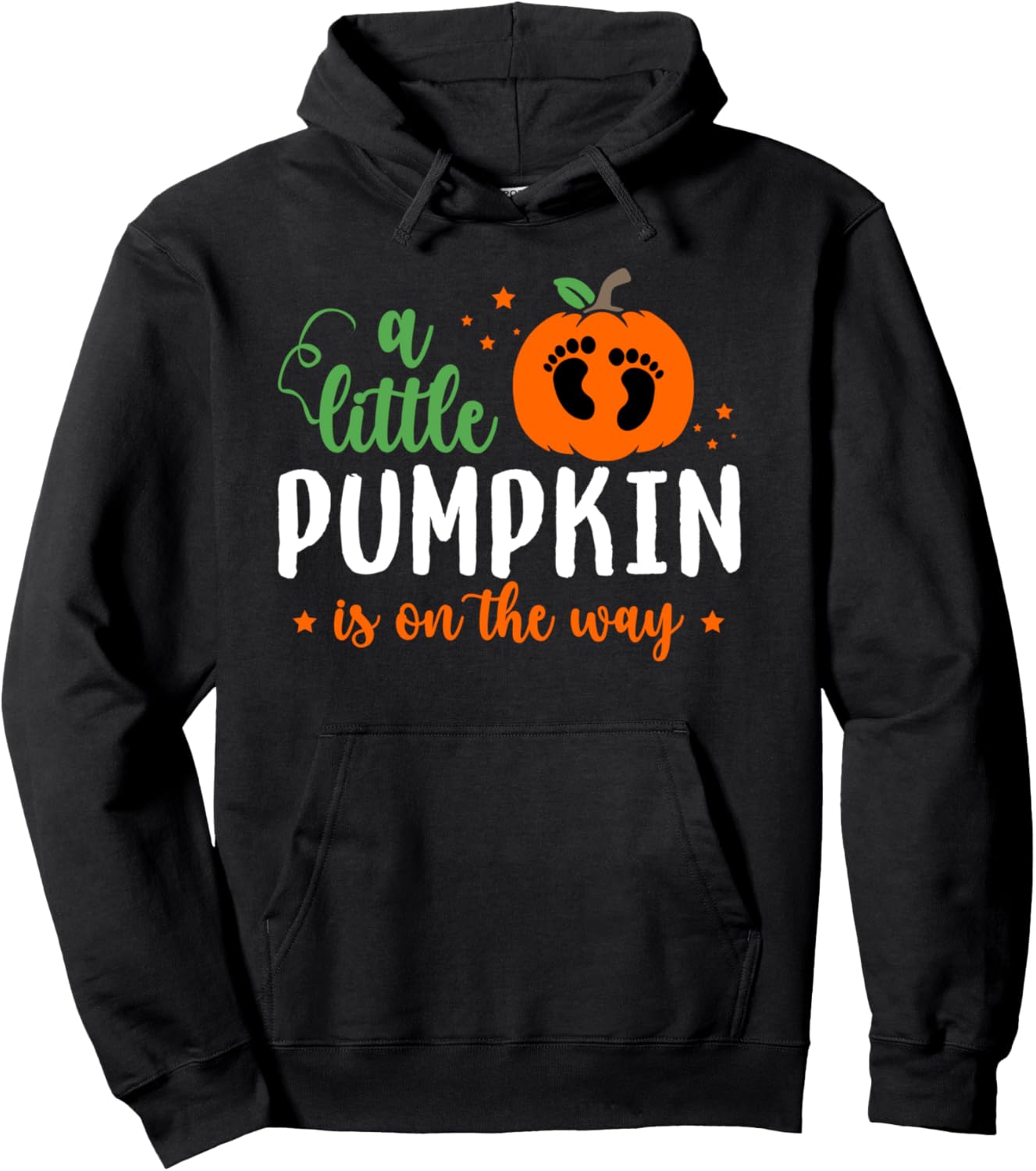 A Little Pumpkin Is On The Way Thanksgiving Pregnancy Pullover Hoodie