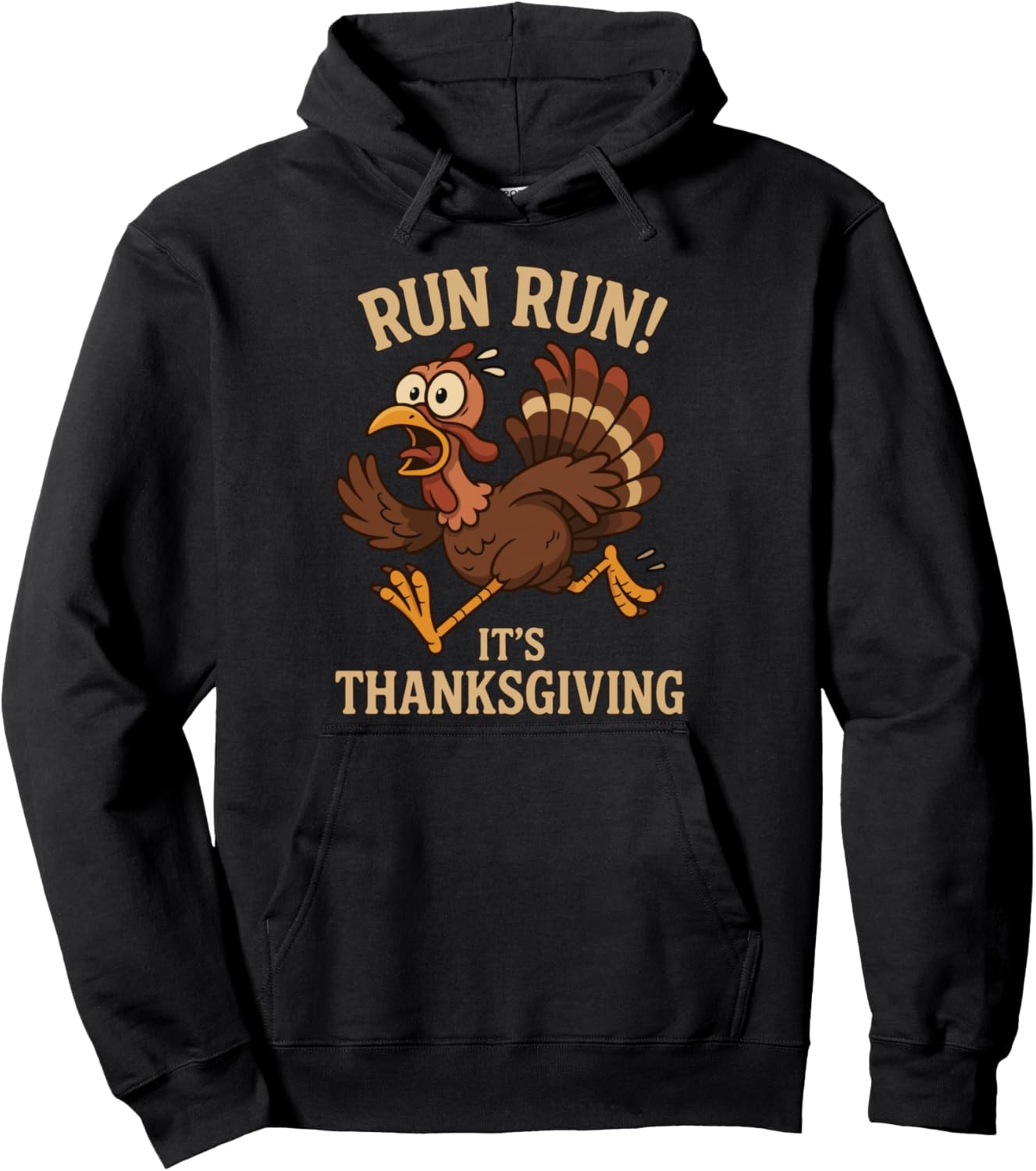 Run Turkey Funny Thanksgiving Running Humor Turkey Trot Pullover Hoodie