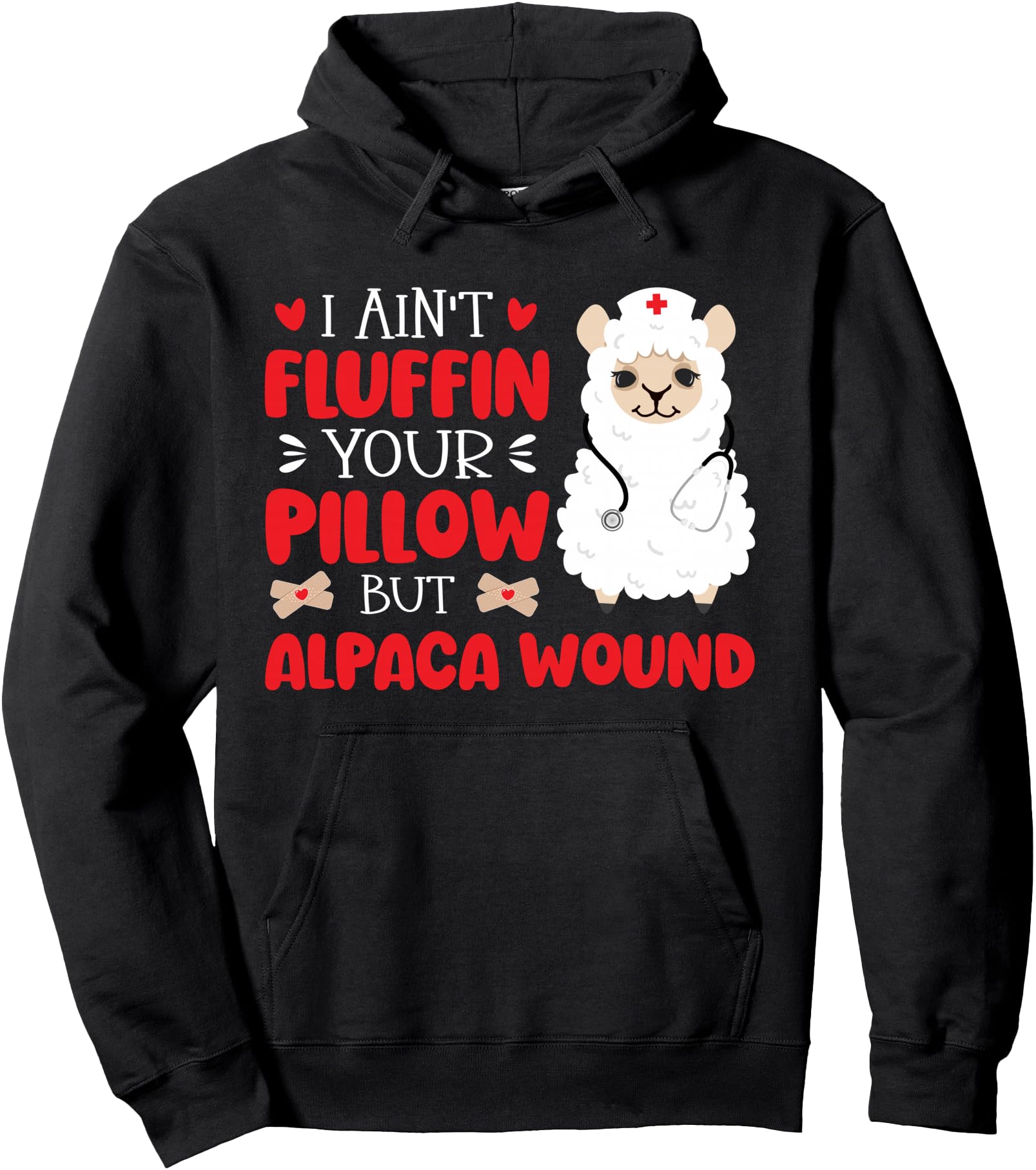 Alpaca Wound Care Nurse Wound Care Nursing Wound Nurse Pullover Hoodie