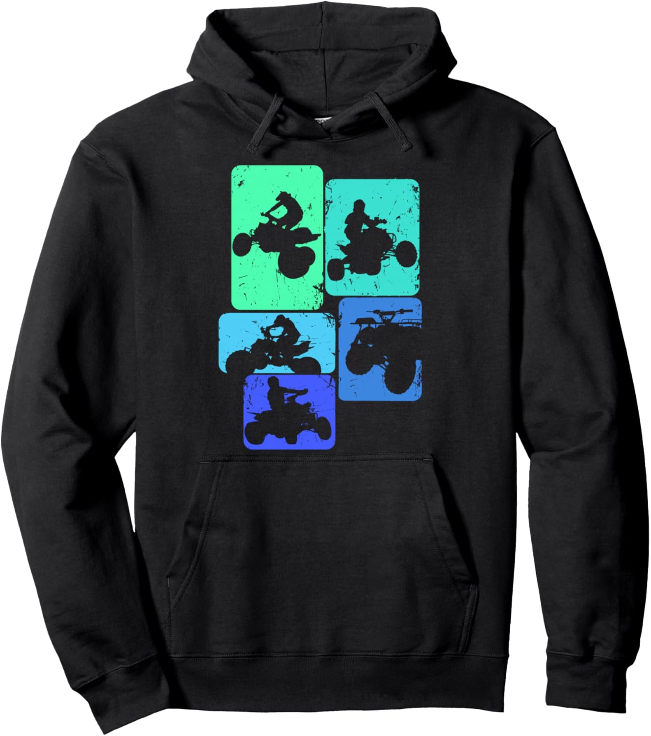 Quad Biker ATV 4 Wheeler Quad Men Boys Kids Pullover Hoodie