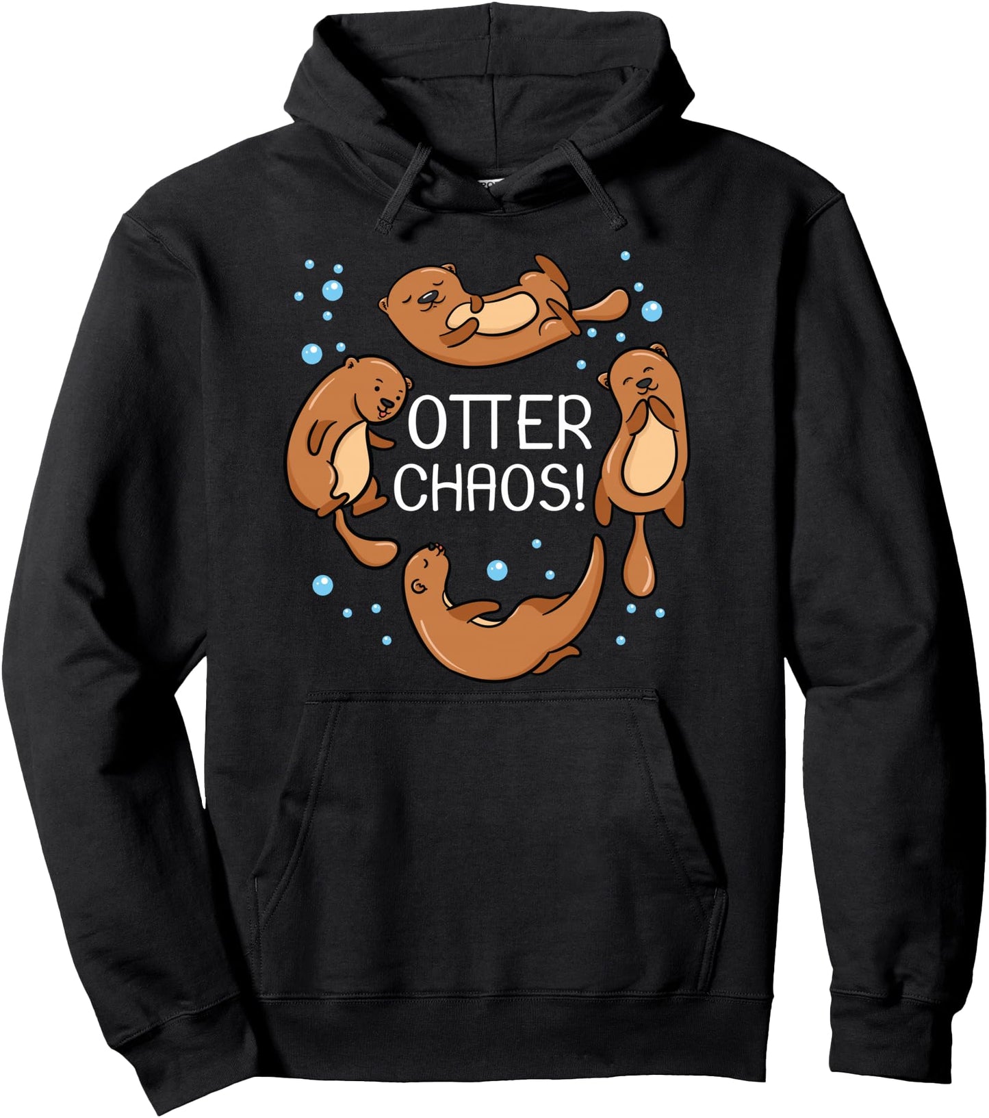 Otter Chaos For Cute Sleeping Pajama Pullover Hoodie