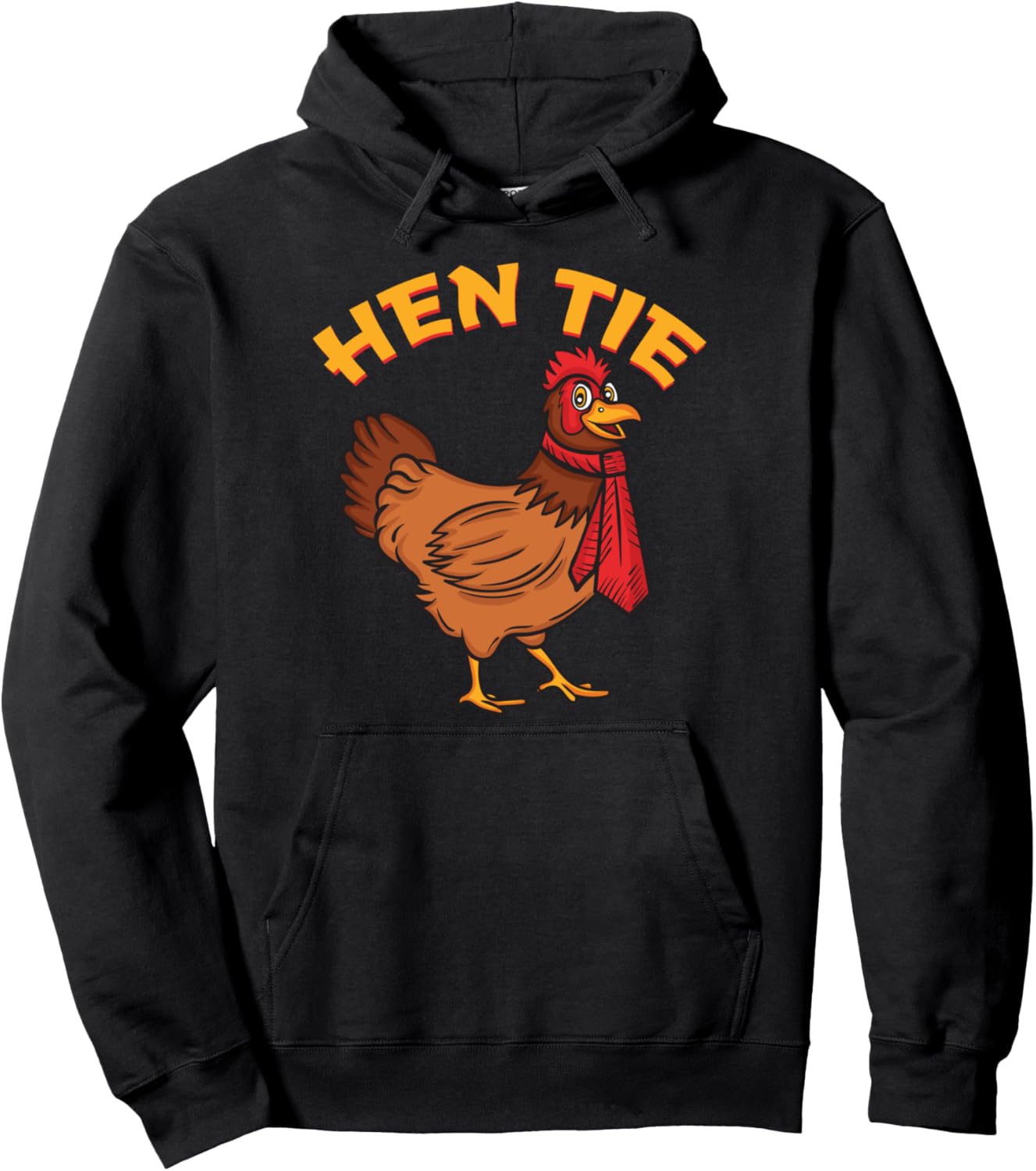 Funny Hen Tie Gift For Men Women Chicken Japanese Anime Pullover Hoodie