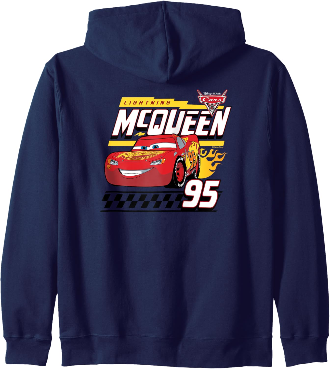 Cars - Lightning McQueen Decal Zip Hoodie