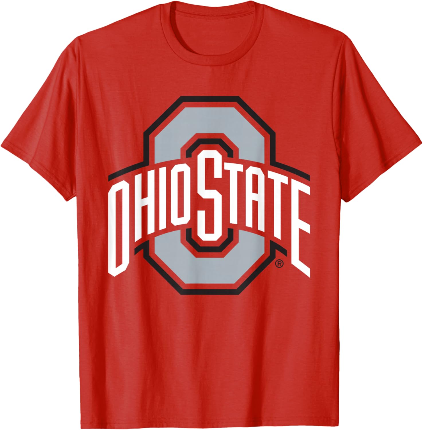 Ohio State Buckeyes Mens Icon Logo Officially Licensed Red