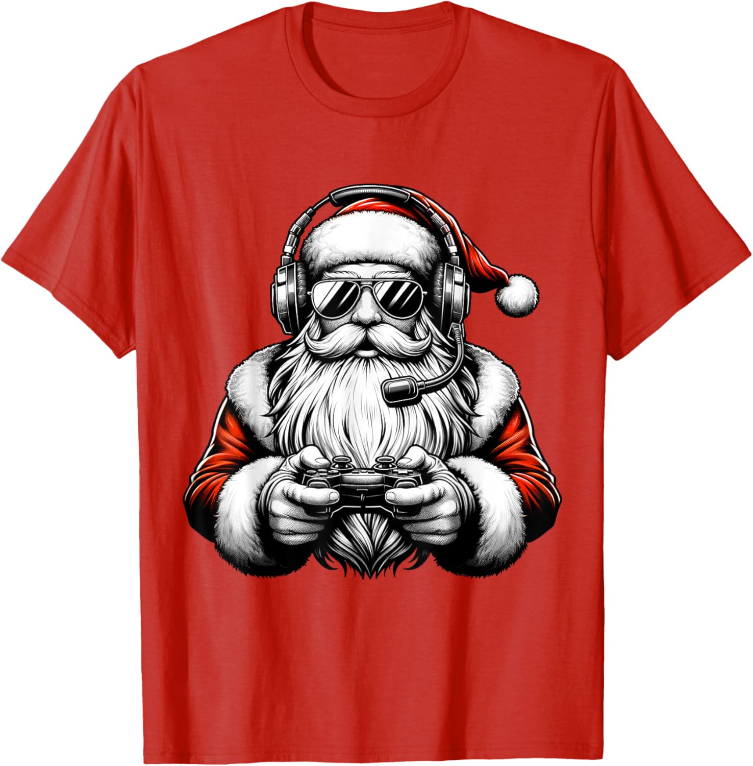 Christmas Gamer Boys Video Game Santa Xmas