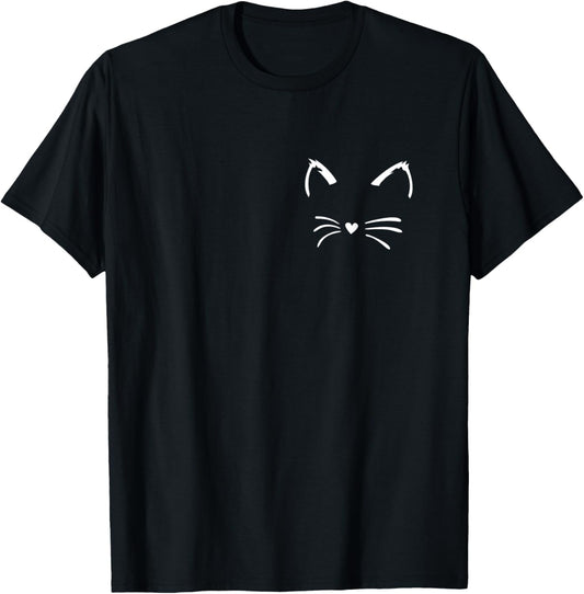 Cat Pet Lover Cat Mom Best friend Animal Cat Whiskers Face T-Shirt