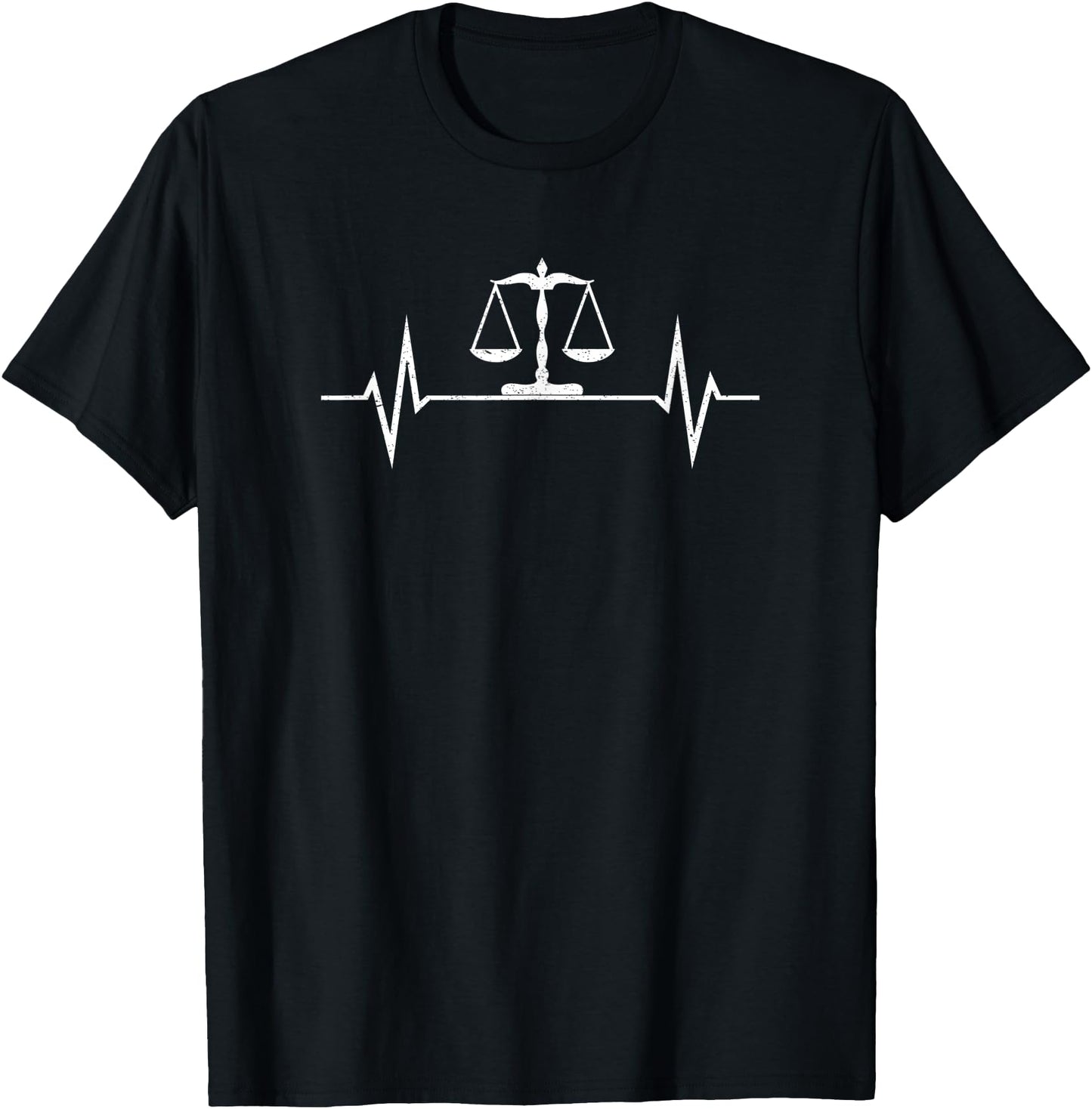 Scales Of Justice Heartbeart Lawyer Judge Funny Vintage