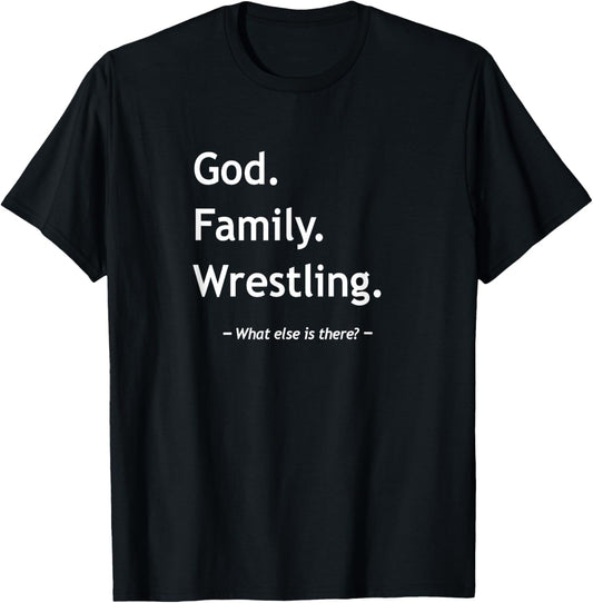 Christian Faith Wrestler Christianity God Family Wrestling T-Shirt