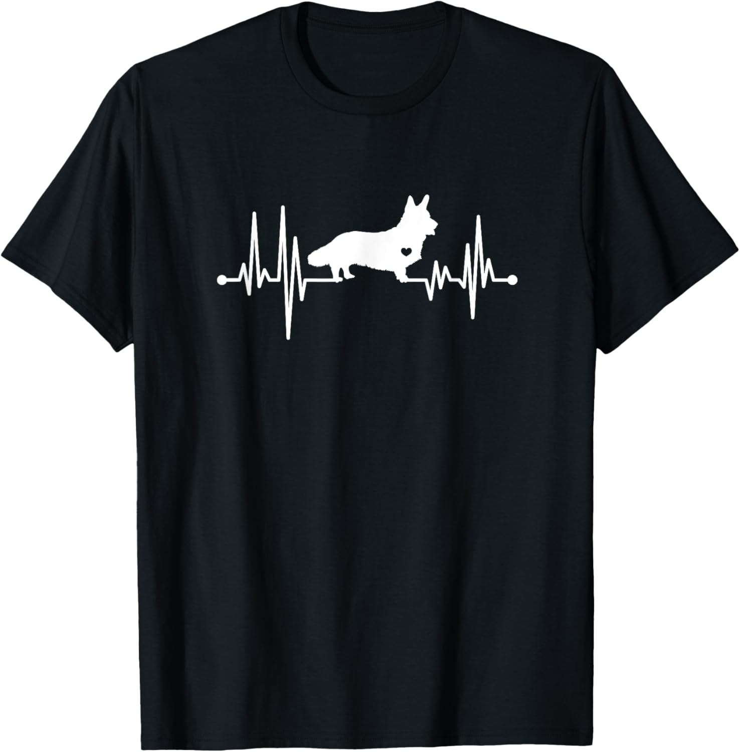 Cardigan Welsh Corgi Heartbeat Dog Lover Owner T-Shirt for Men Women Girls Kids