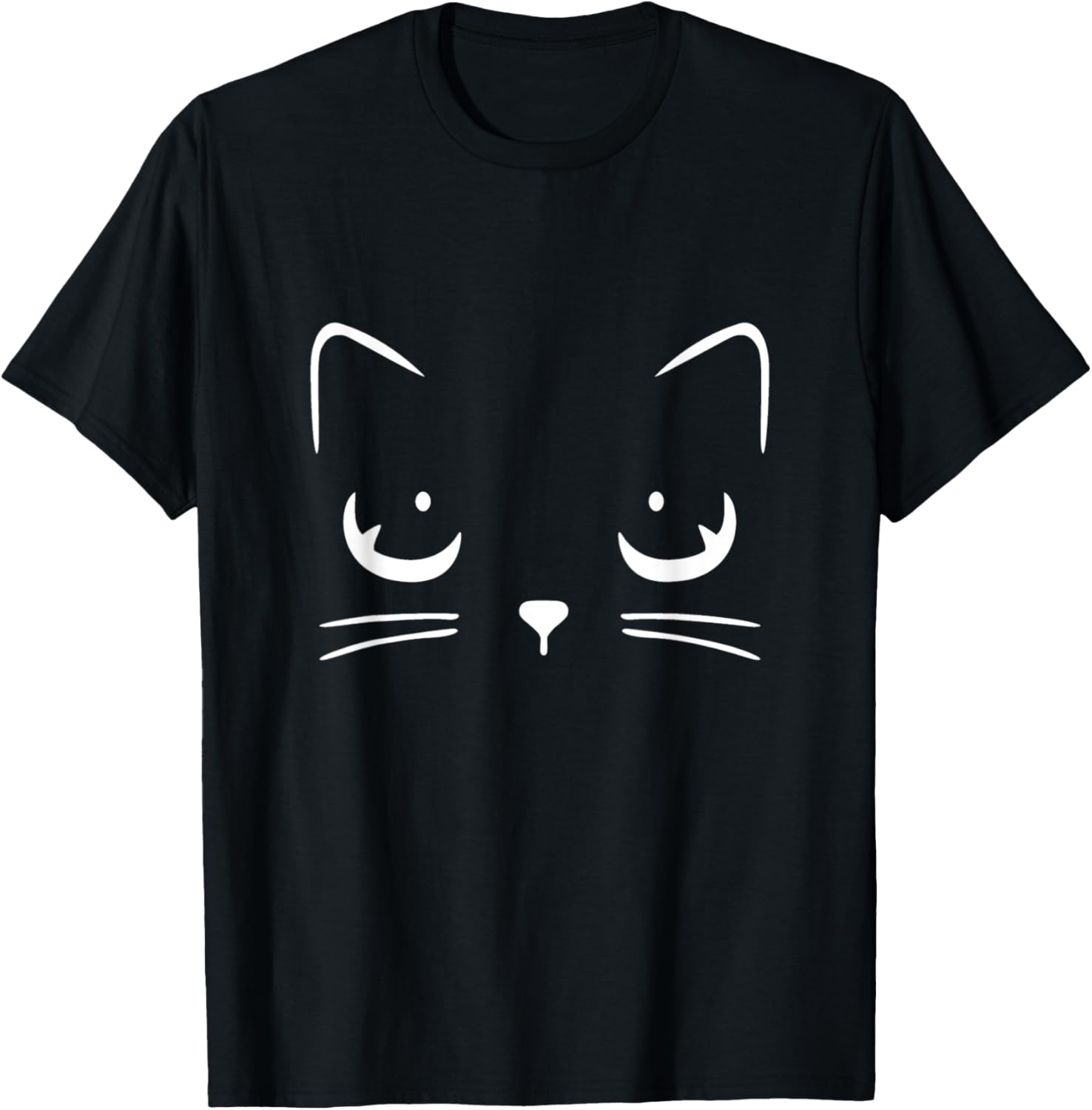 Cat Cute Face Whiskers for Cat Pet Lovers Present T-Shirt