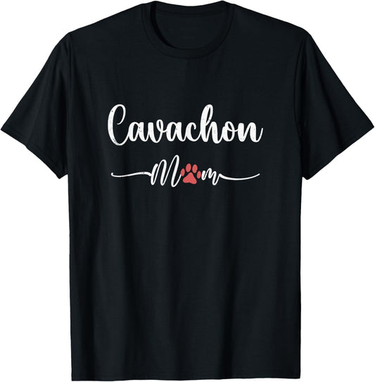 Cavachon Mom Womens Cavachon Dog Lovers Gift Cavachon Mom T-Shirt