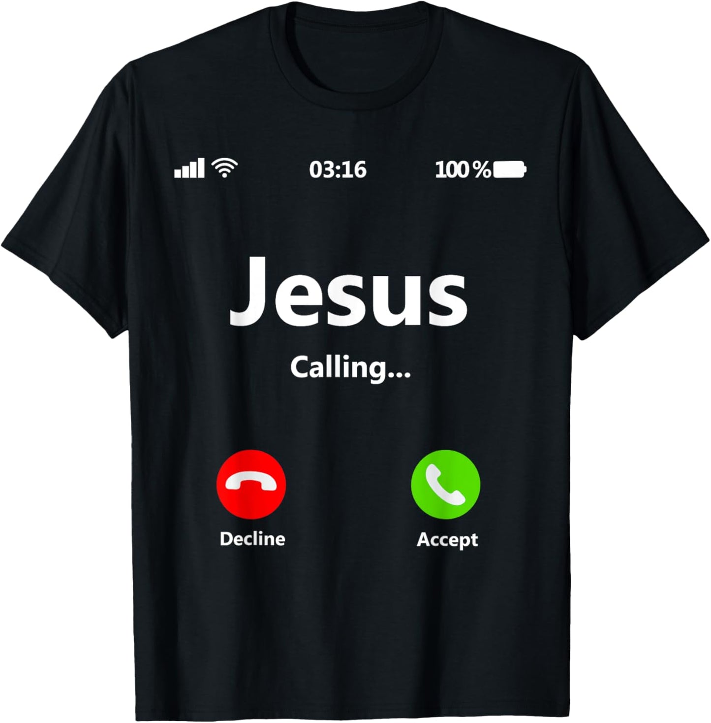 Jesus Is Calling Christian T Shirt Christmas Xmas