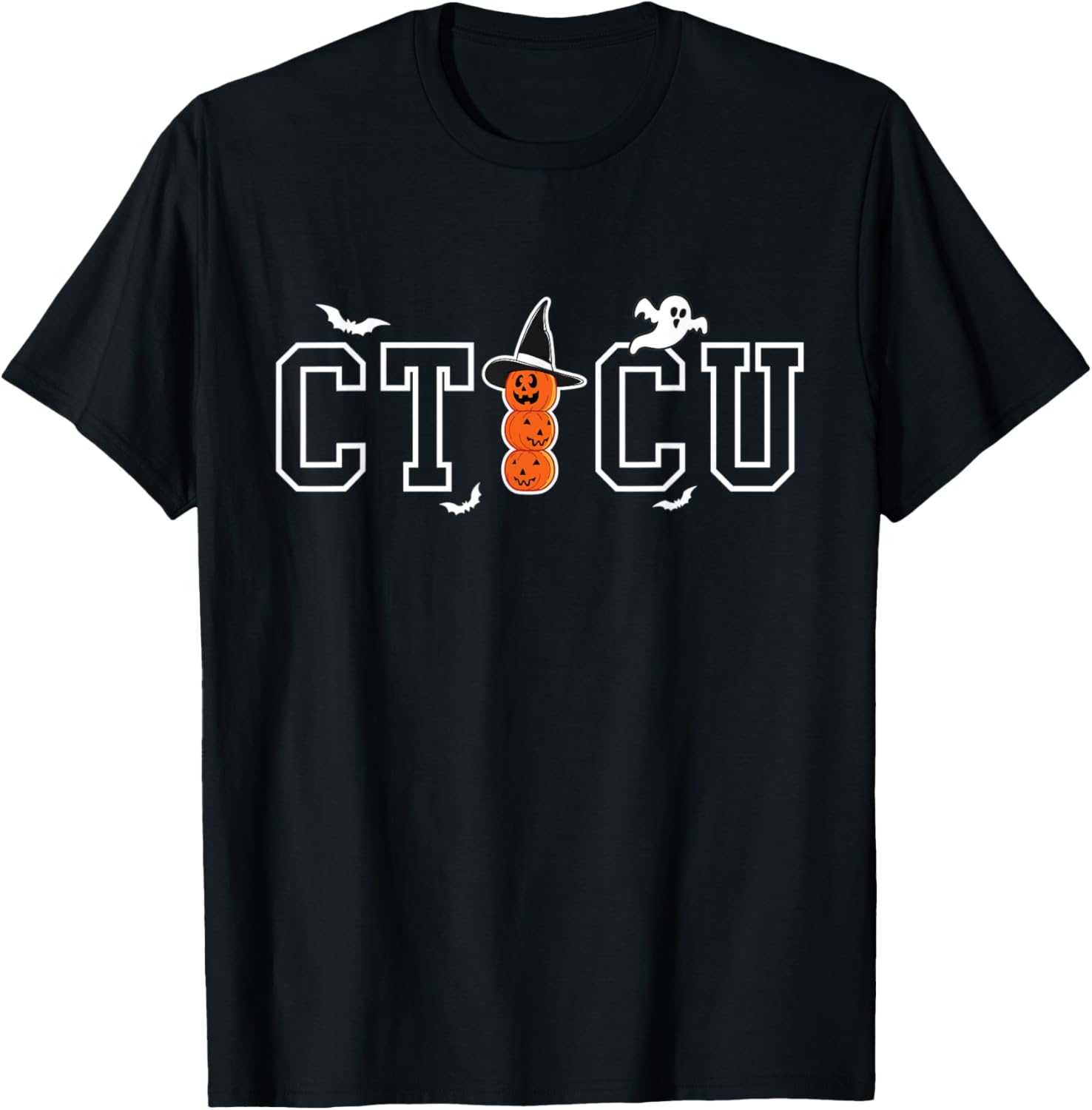 Cardiothoracic ICU Nursing Squad CTICU Nurse Halloween Team T-Shirt