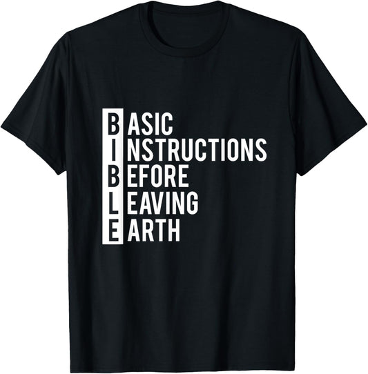 Christian Faith BIBLE Basic Instructions T-Shirt