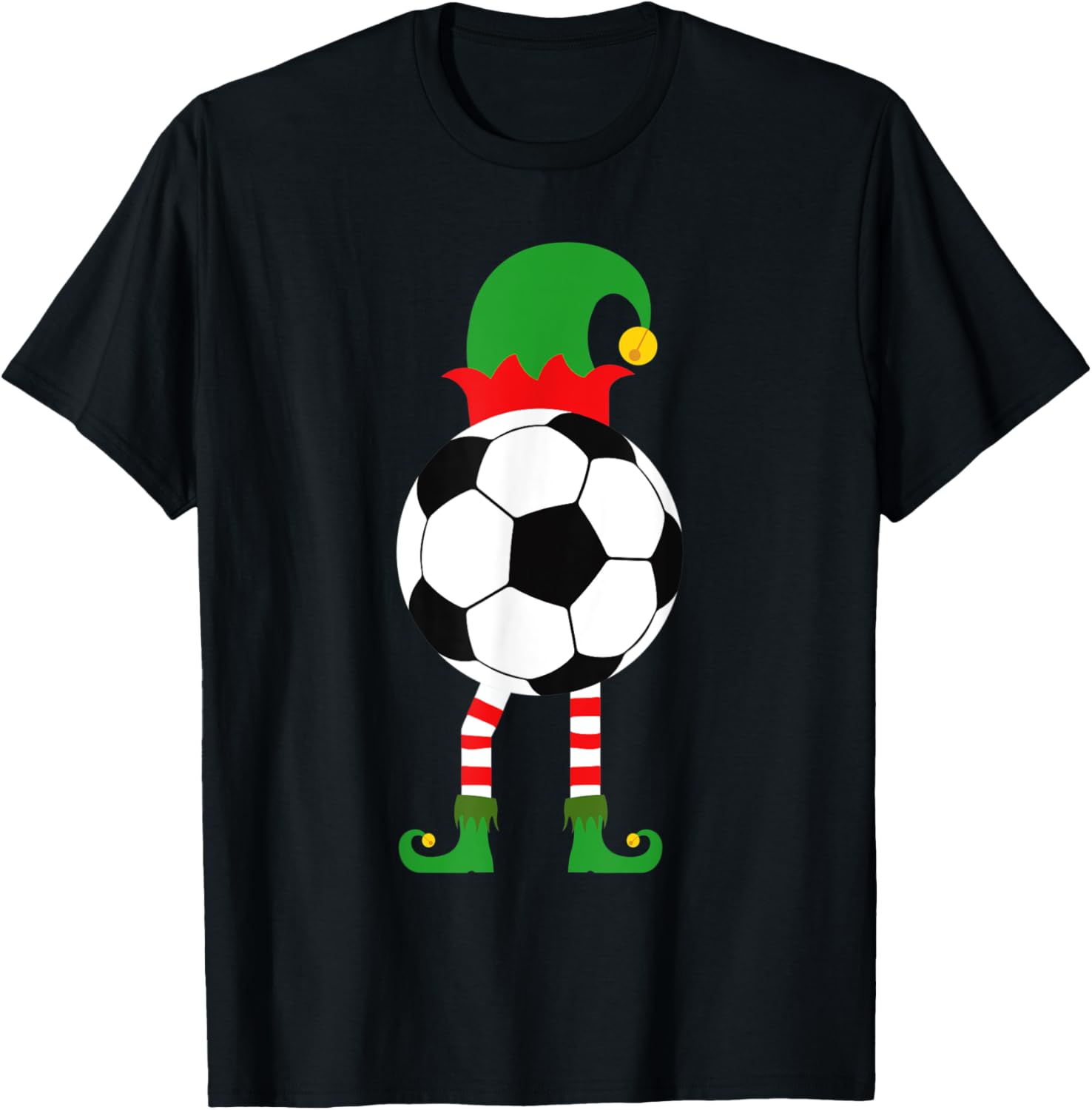 Soccer Elf Christmas Shirt for Boys Toddlers Kids Mom Xmas