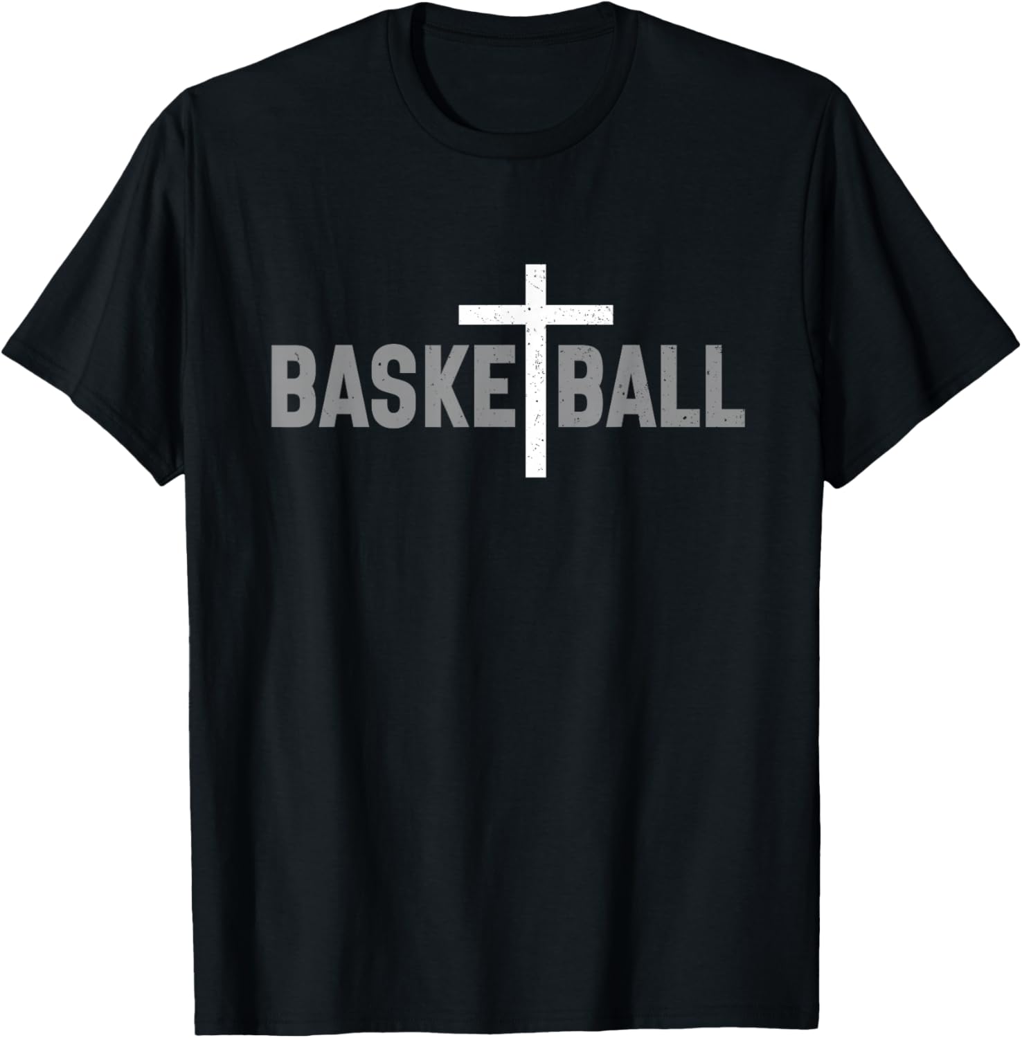 Christian Basketball Cross Men Boys Graphic T-Shirt
