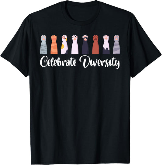 Celebrate the Variety Gift for Cat Lovers Cat T-Shirt