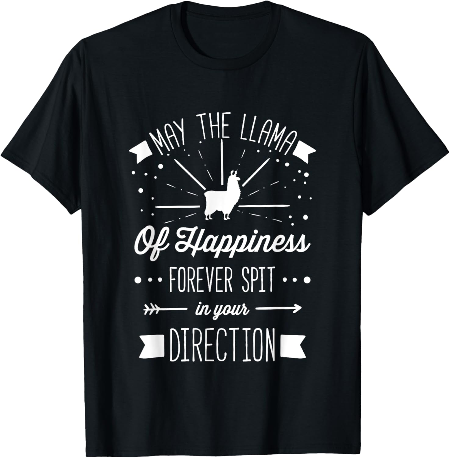 May The Llama Of Happiness Cute Chibi Animal Tshirt
