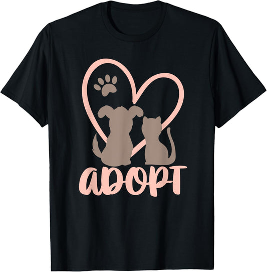 Adopt Rescue Pet Owner Rescue Mom or Dad - Dog and Cat Men Women Kids T-Shirt