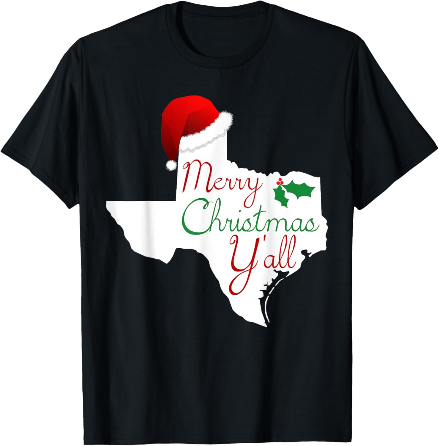 Texas Christmas Shirt - Merry Christmas Y'all Texas XMas Tee