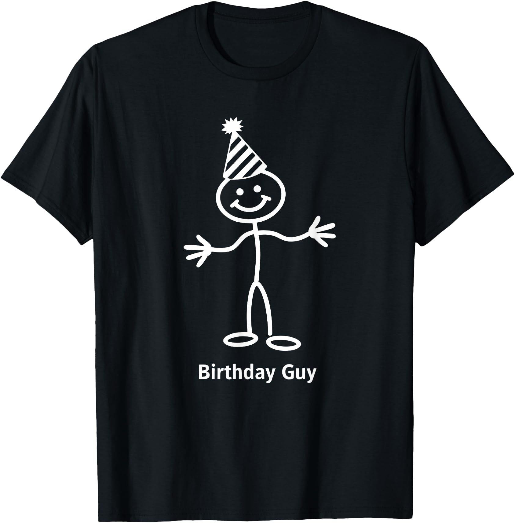 Birthday Guy Fun Stick Figure Party Hat