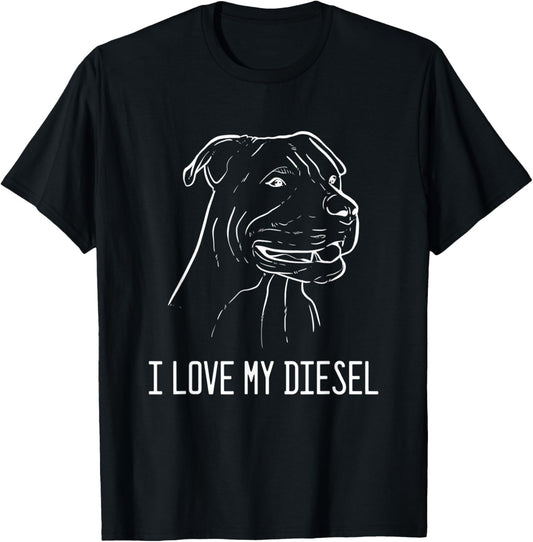 American Pitbull Terrier Diesel Pet Lover And Dog Owner Men Women T-Shirt