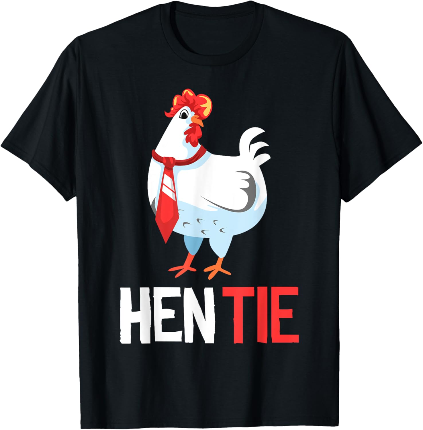 Funny Hen Tie Gift For Men Women Chicken Japanese Anime